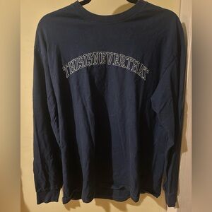thisisneverthat navy blue embroidered longsleeve